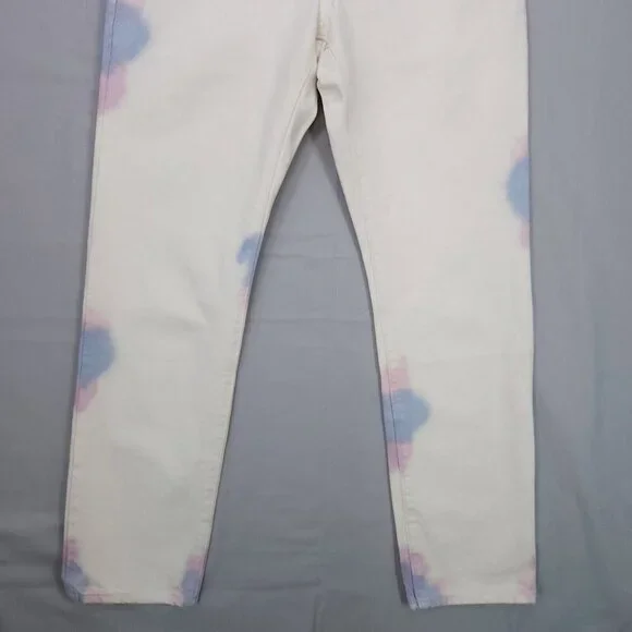 Levis 501Original Jeans Women Straight Leg High Rise White Size 28x30 Button Fly - Picture 15 of 15